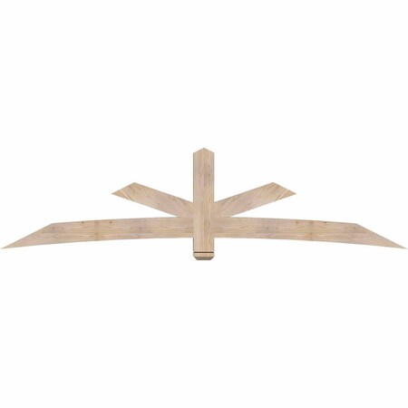 Ekena Millwork Alberta Smooth Timber Gable Bracket, Douglas Fir, 108"W x 27"H x 5 1/2"D x 5 1/2"F, 6/12 Pitch GBW108X27X0606ALB00SDF
